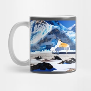 A White Piano On The Snow Capped Peaks Of Mt. Everest Mug